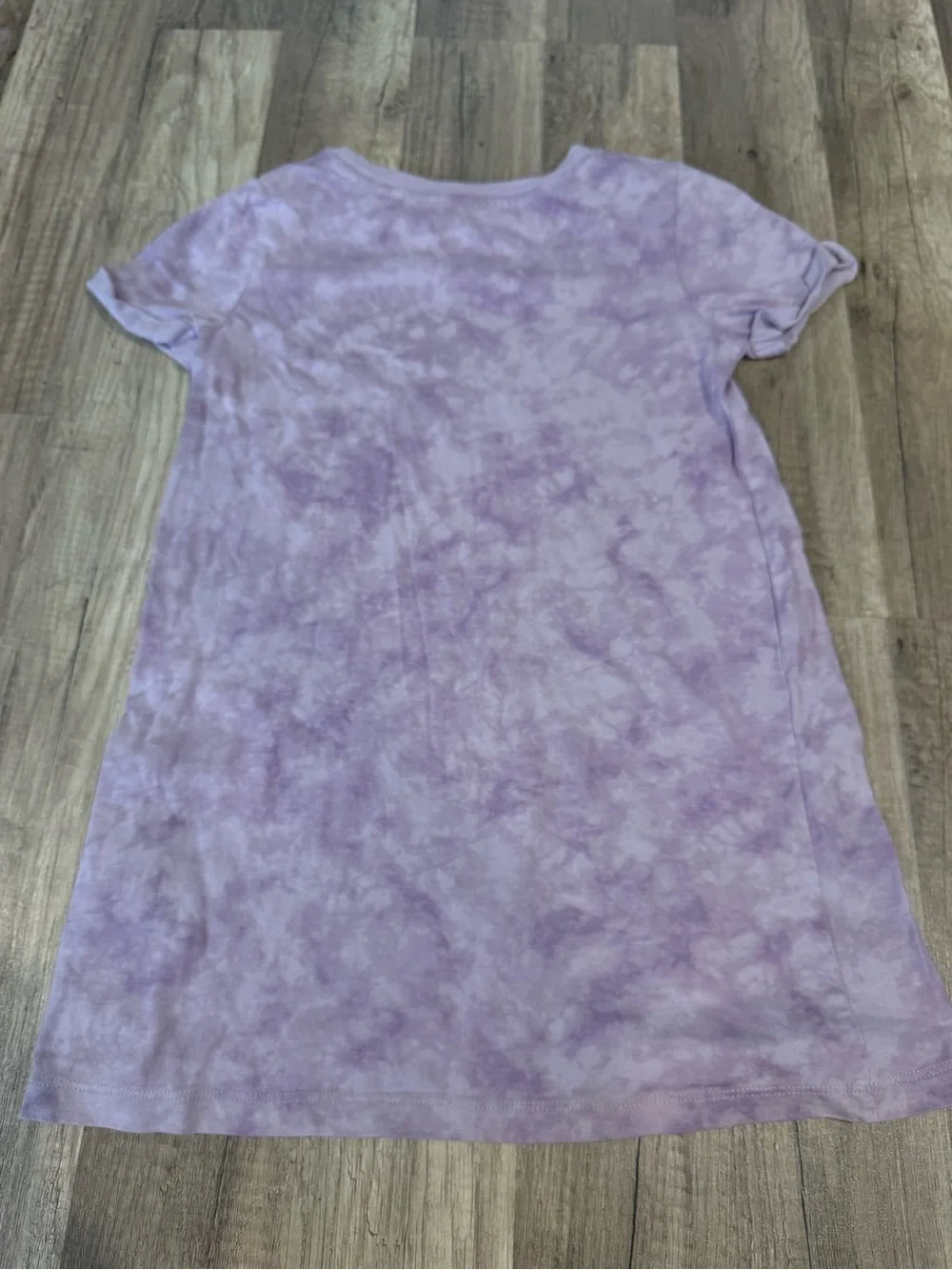 Kids Lavender Tie-Dye Short Sleeve Dress Gap size 6